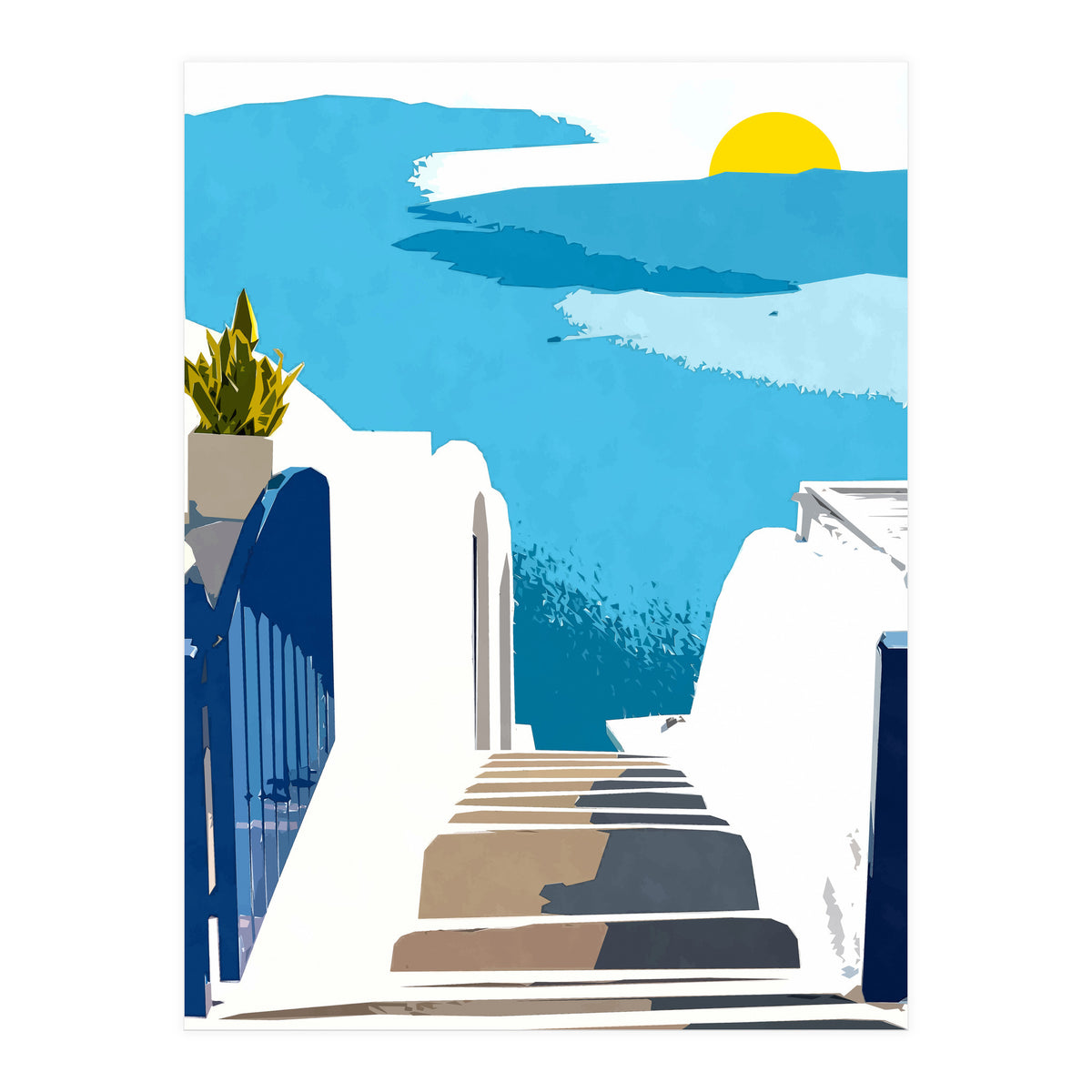 Santorini Morning (Print Only)