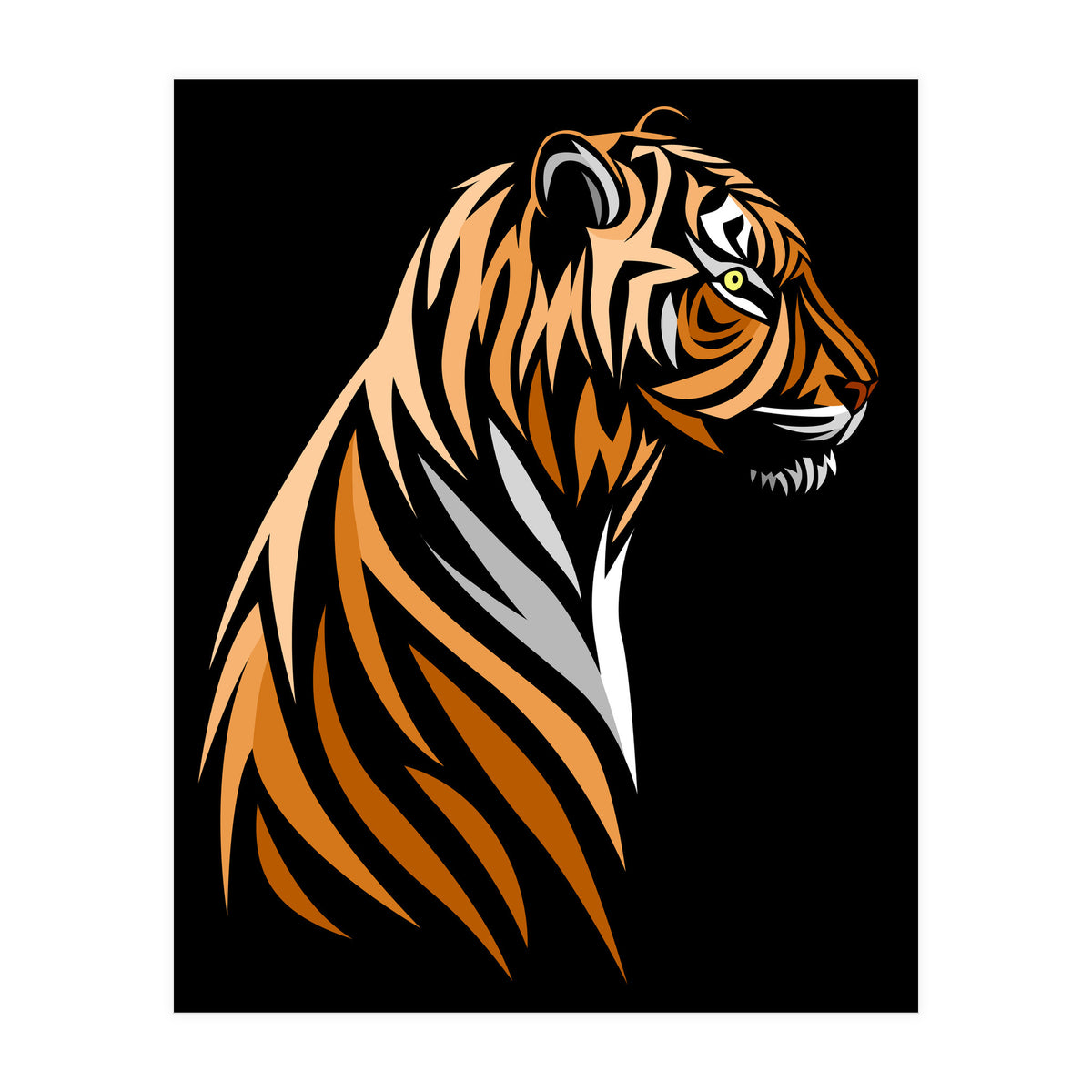 Tribal Tiger  (Print Only)