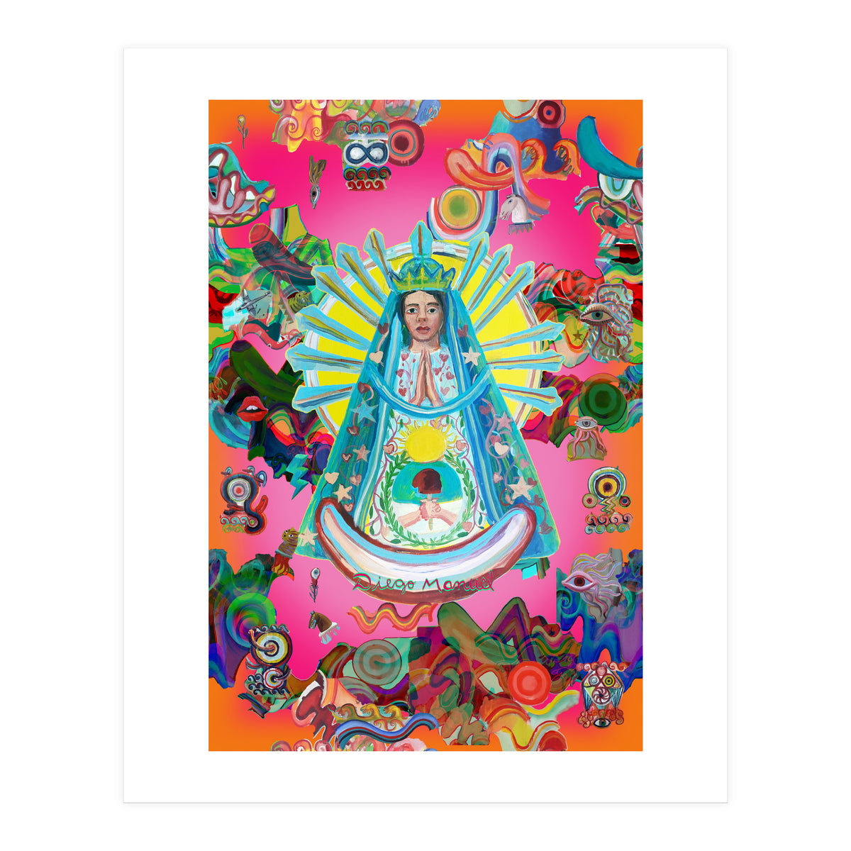 Virgen Y Graffiti 12 (Print Only)