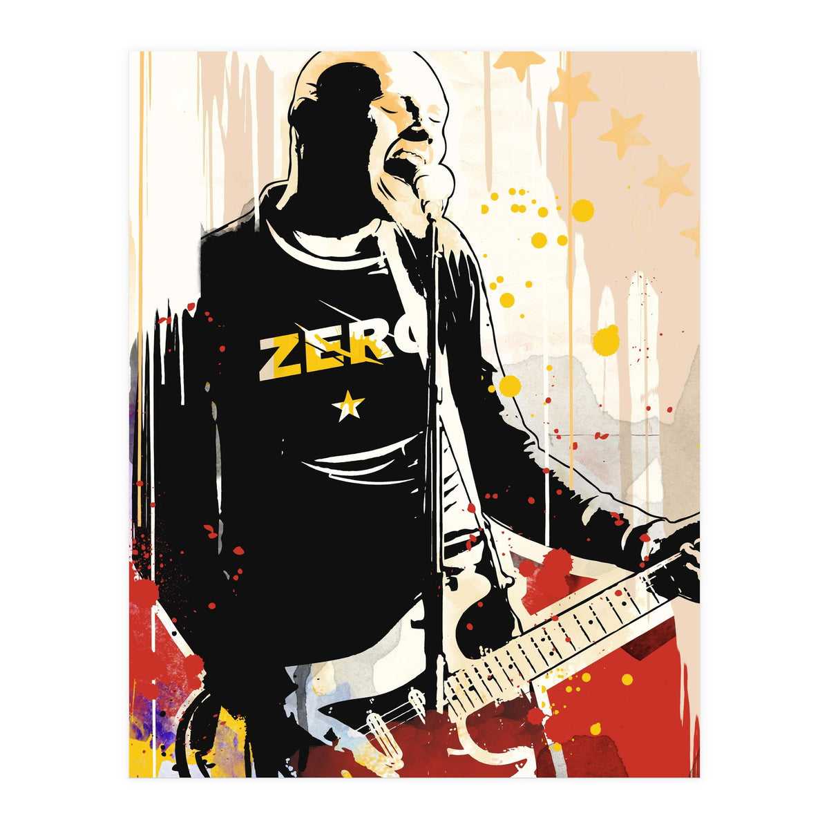 Billy Corgan pop art poster (Print Only)