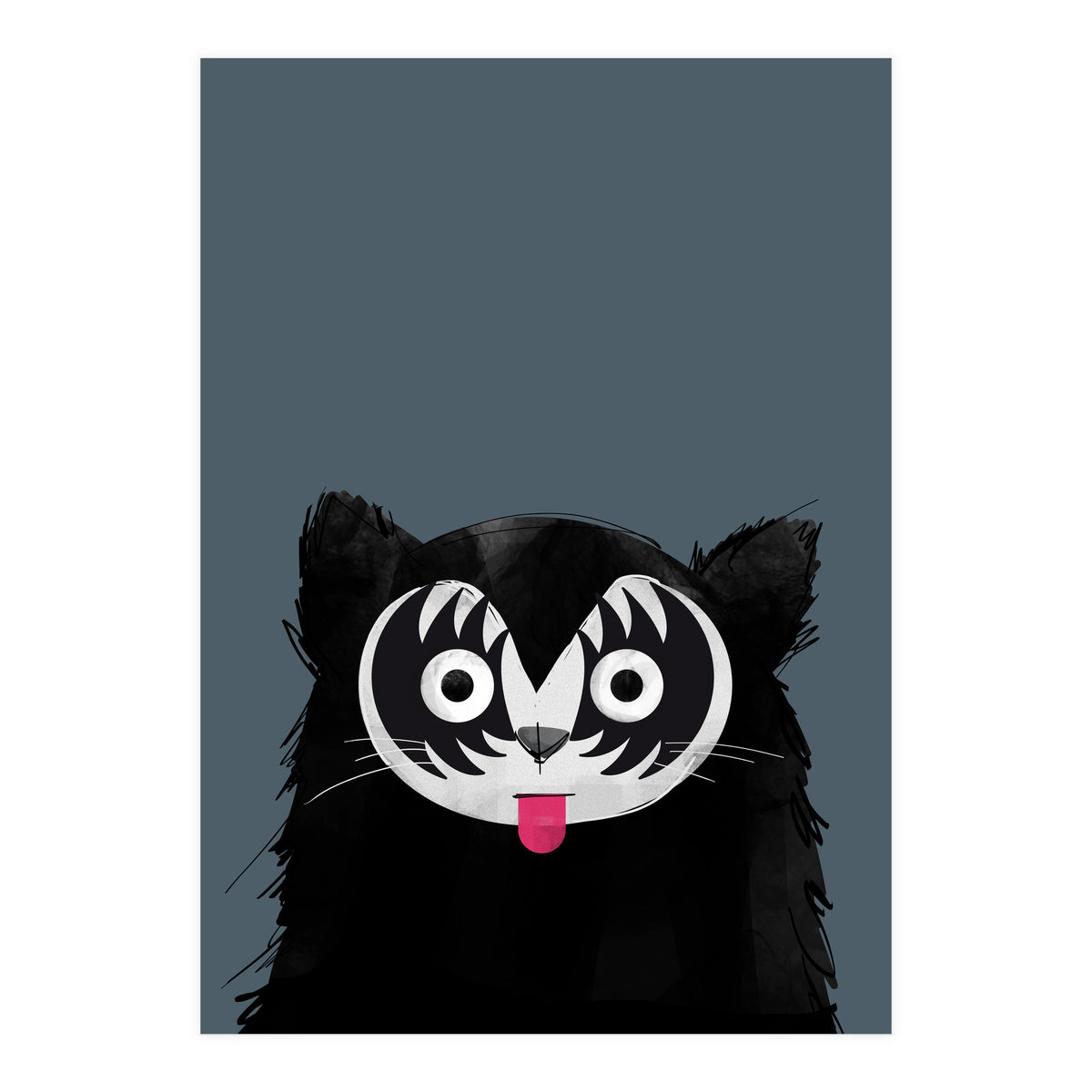 Doozal Cat Kiss (Print Only)