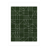 My Favorite Geometric Patterns No.6 - Deep Green (Print Only) thumbnail