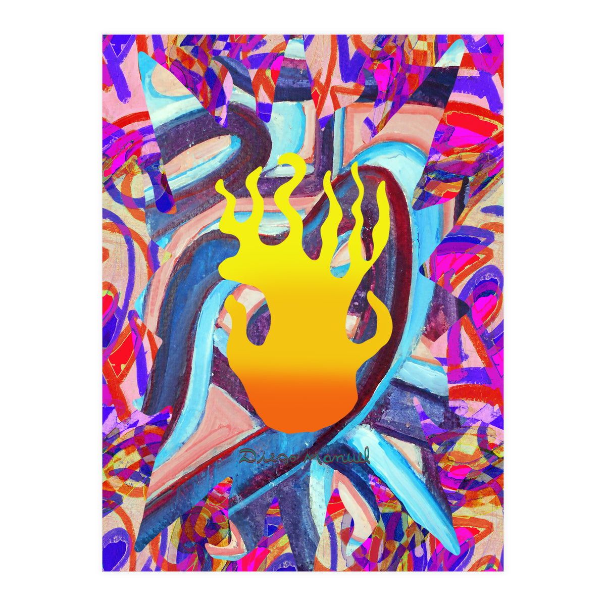 Fuego Y Graffiti 32 (Print Only)