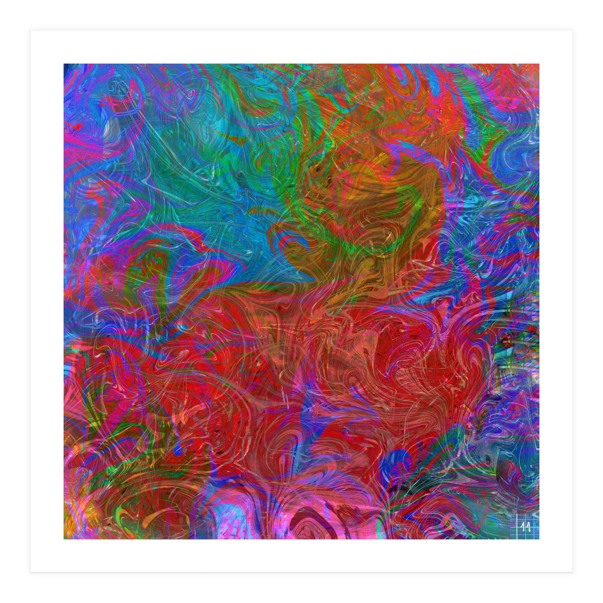 Animals In Rainbow (Print Only)