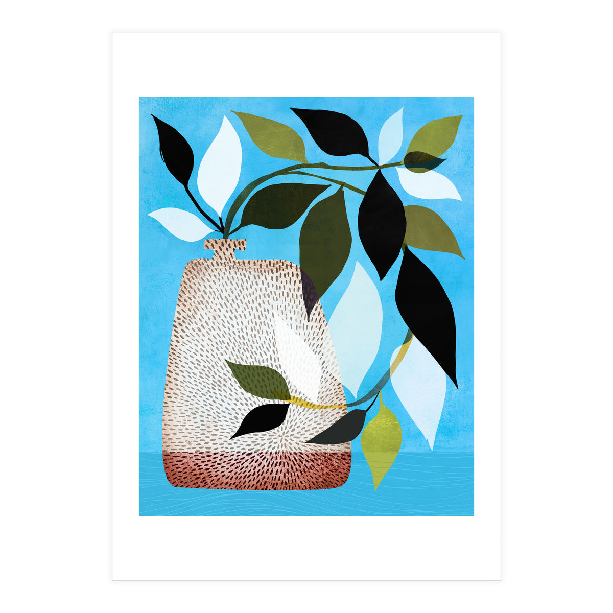 Tropical Ivy + Blue Sky (Print Only)