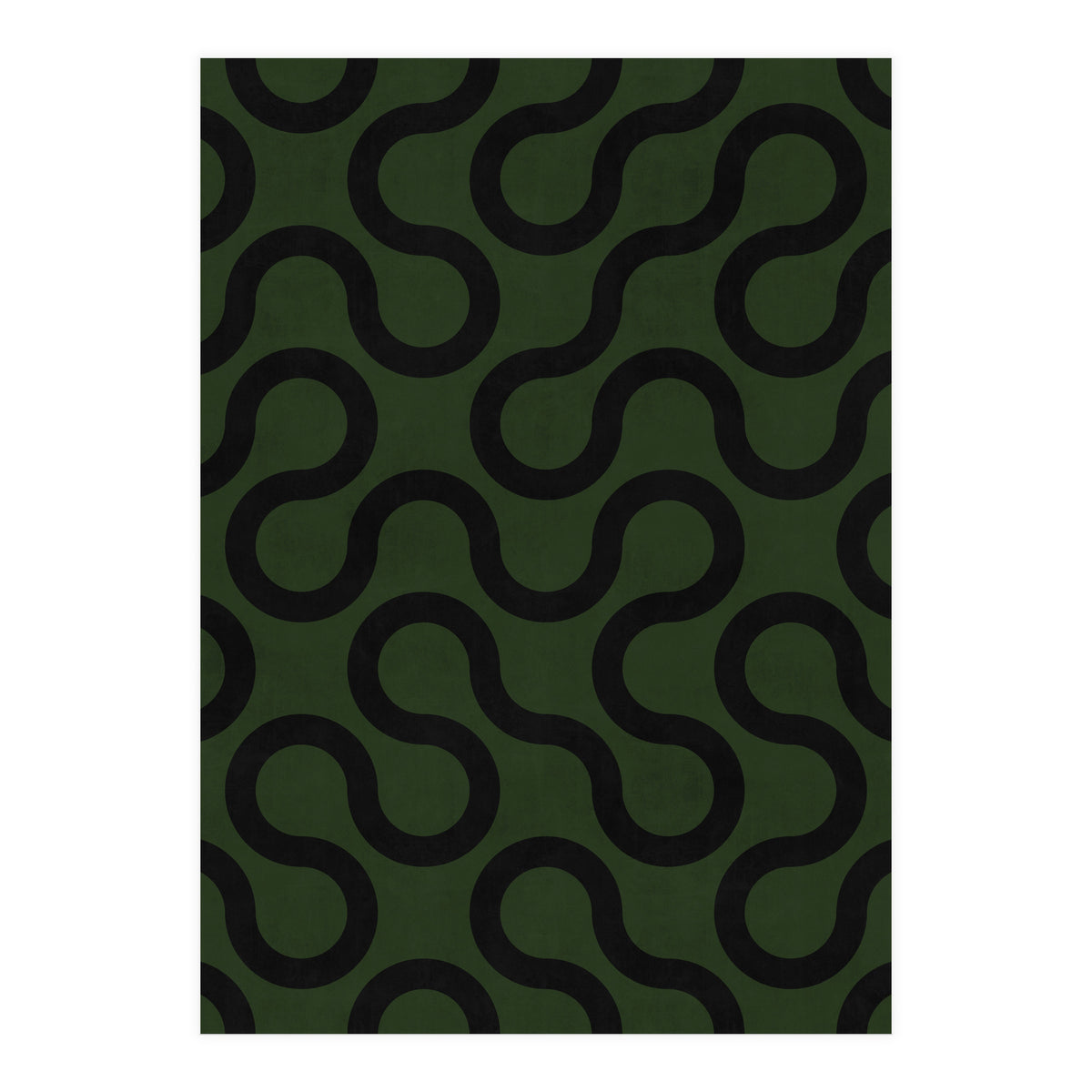 My Favorite Geometric Patterns No.33 - Deep Green (Print Only)