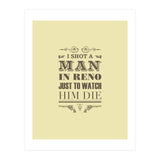 I Shot A Man In Reno (Print Only) thumbnail