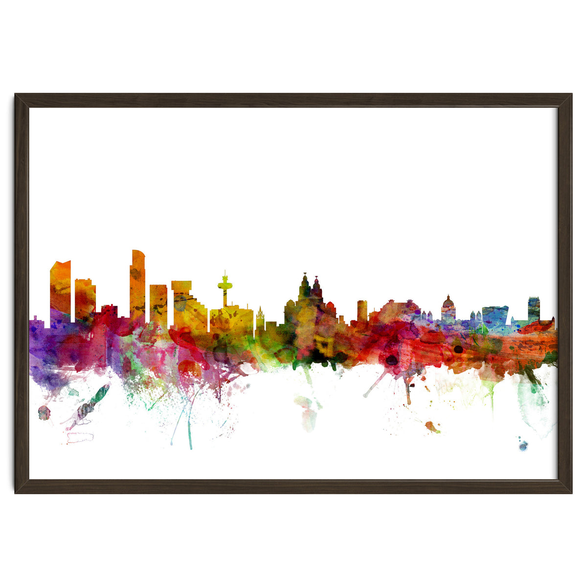 Liverpool England Skyline