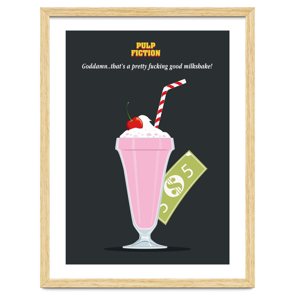 Mia Wallace Pulp Fiction movie poster