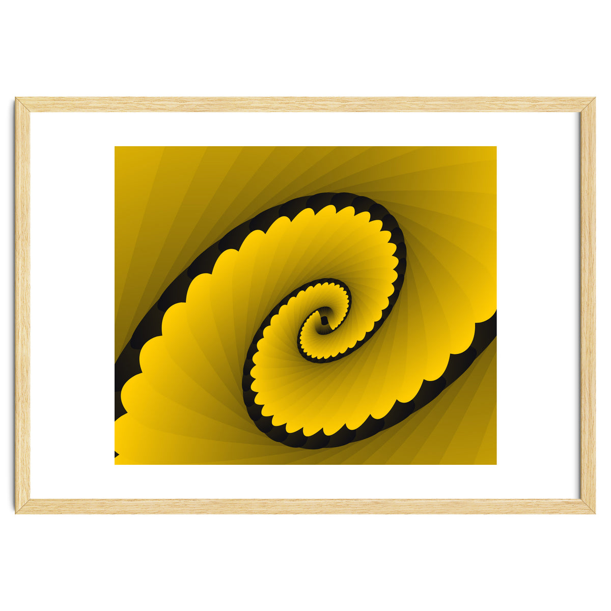 Abstract Floral Yellow