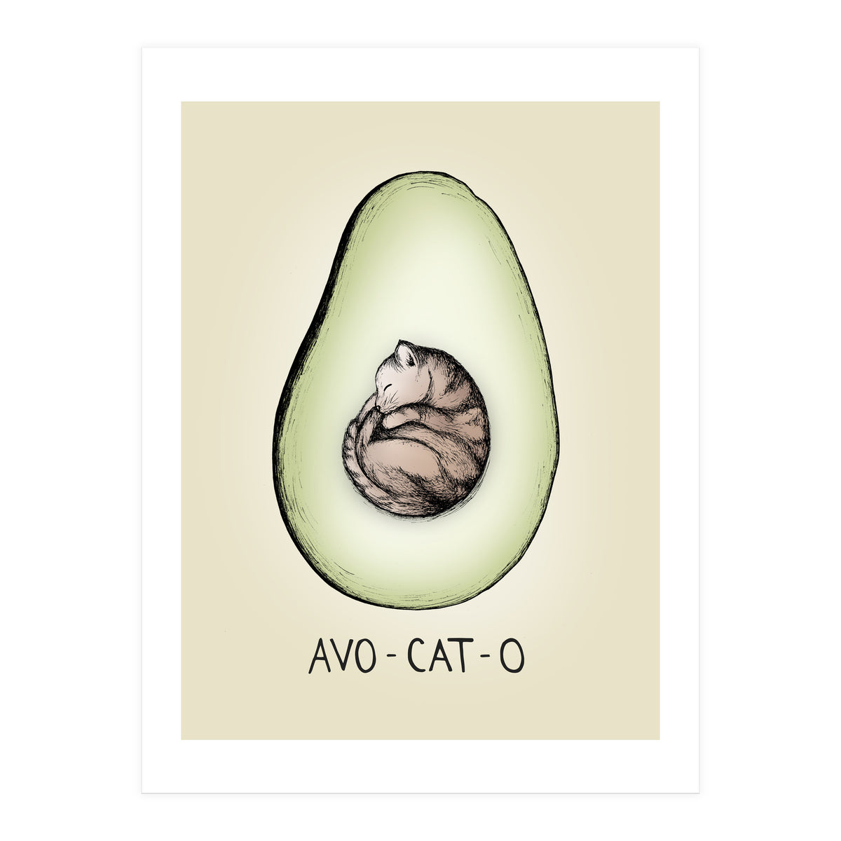 Avo-cat-o (Print Only)