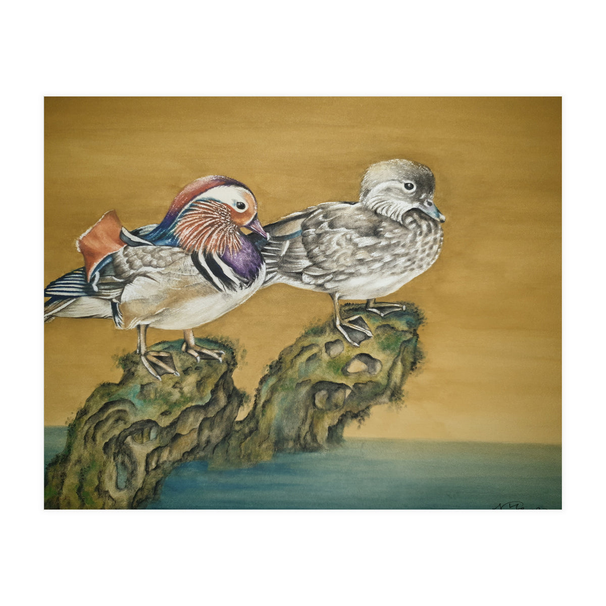 Mandarin Ducks (Print Only)
