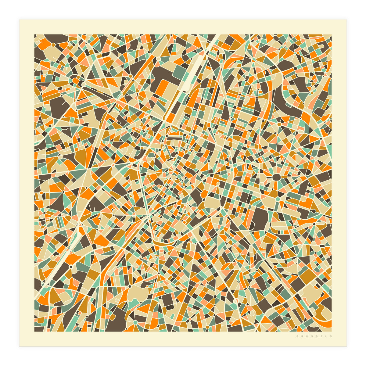 BRUSSELS MAP (Print Only)