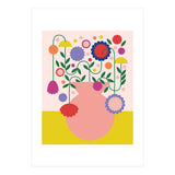 Happy flower Jar  (Print Only) thumbnail
