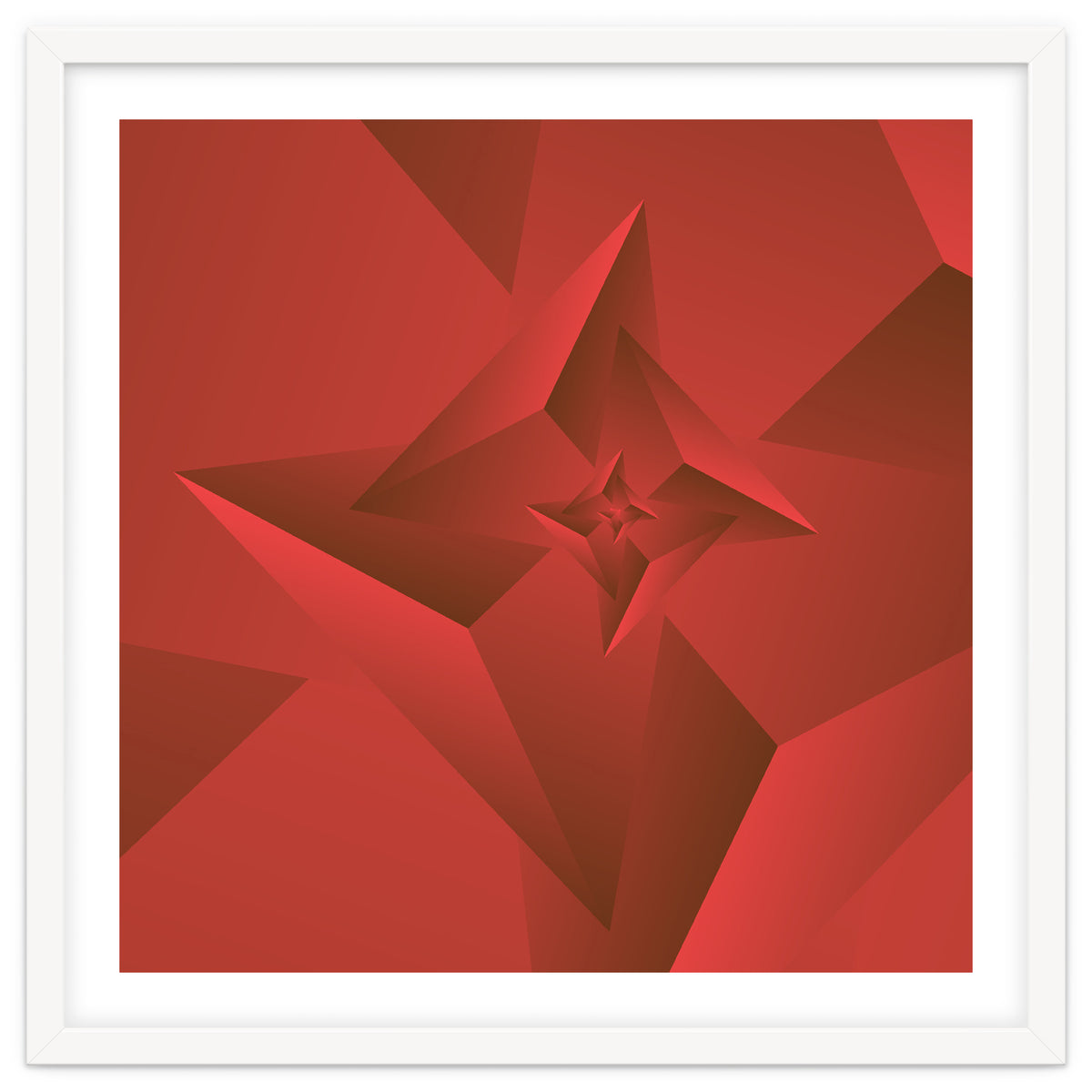 Redish Trendy Triangle