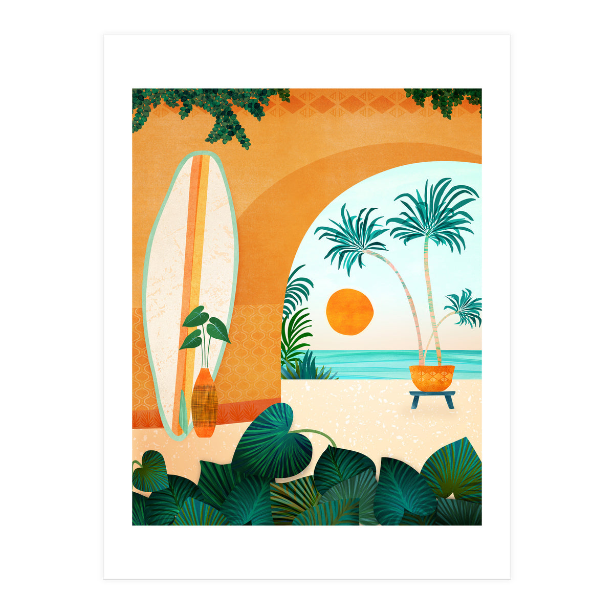 Seaside Surf Retreat (Print Only)
