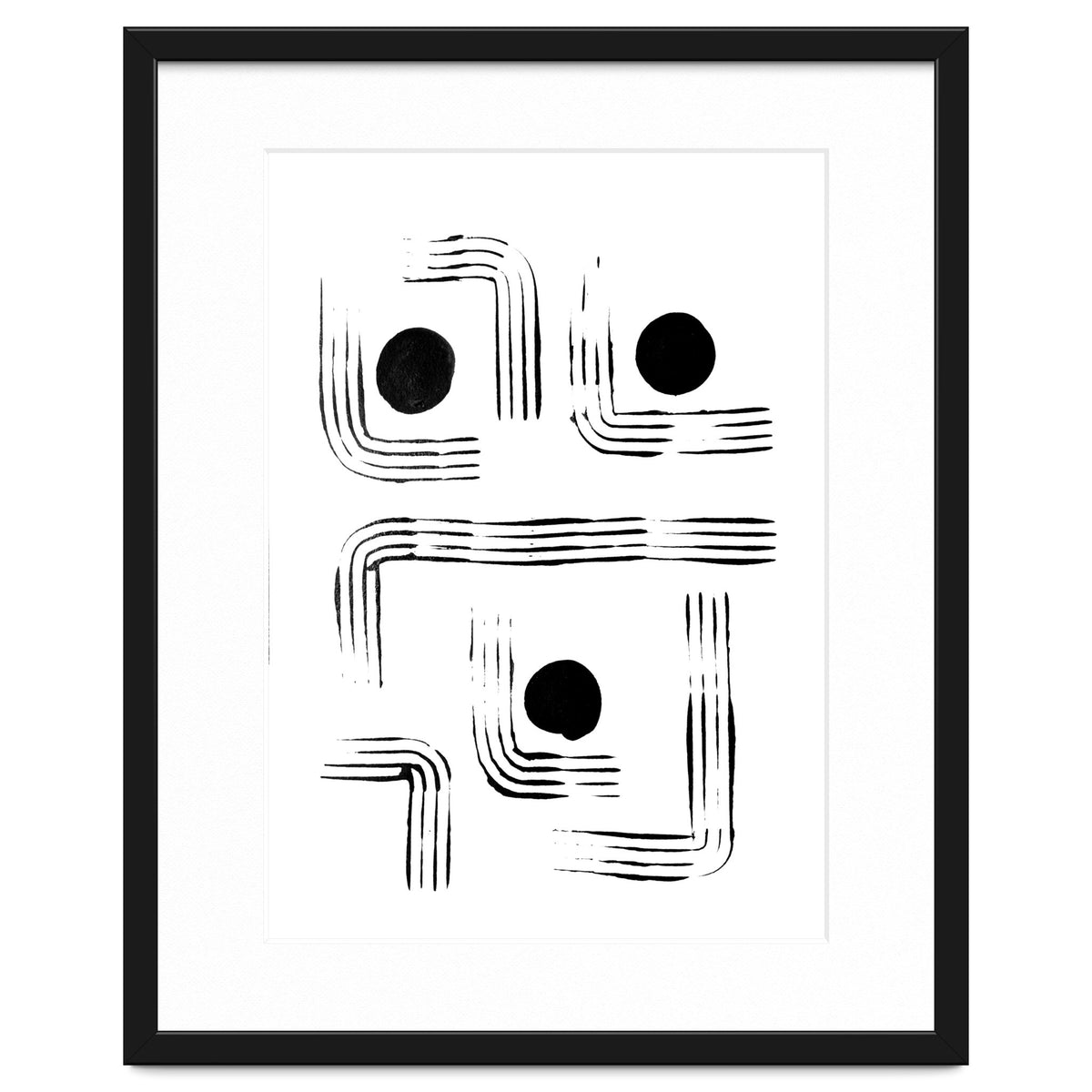 Mid-century Modern Monochrome Print #2