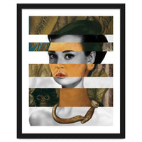 Frida Kahlo's Self Portrait with Monkey & Audrey Hepburn