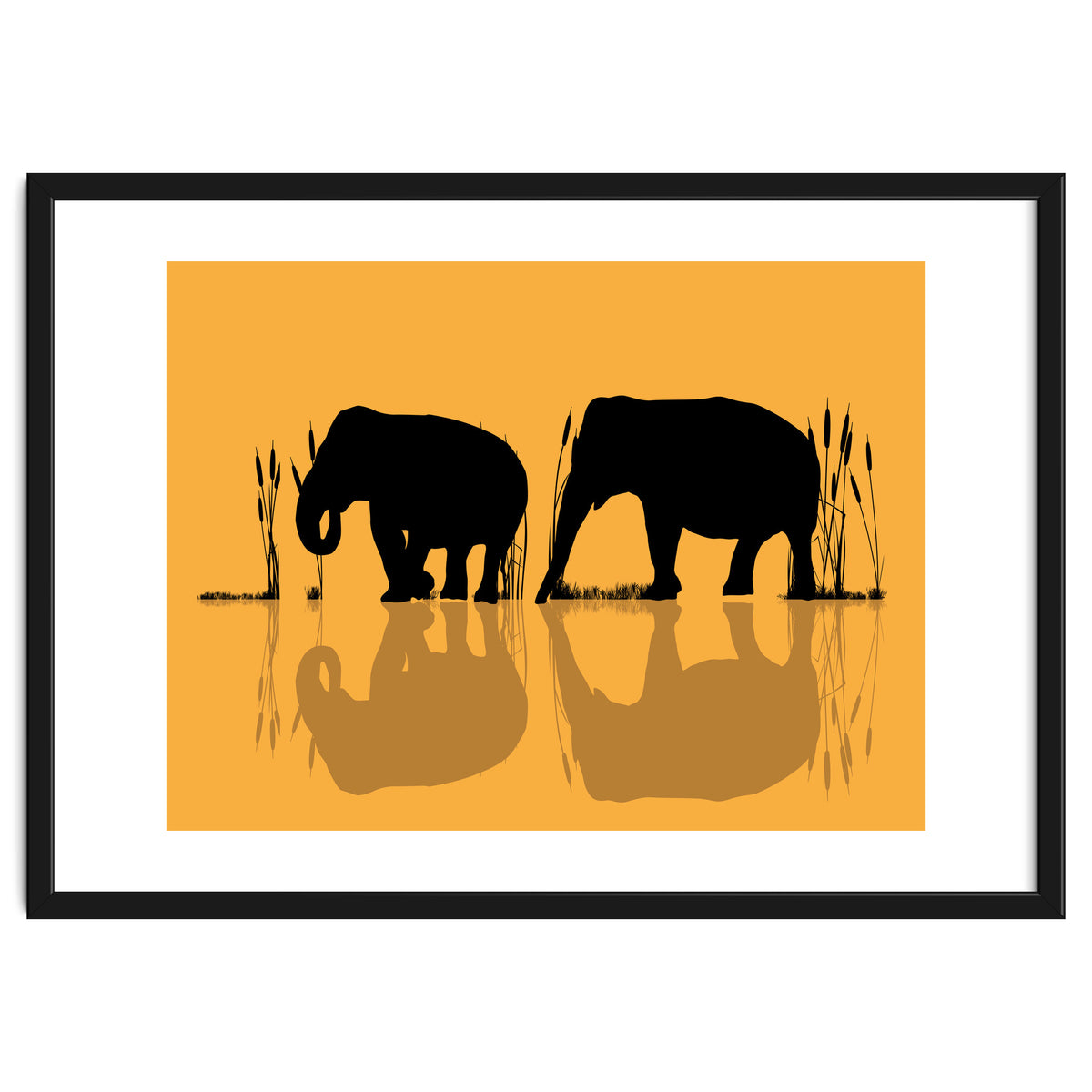 Elephants In The Water