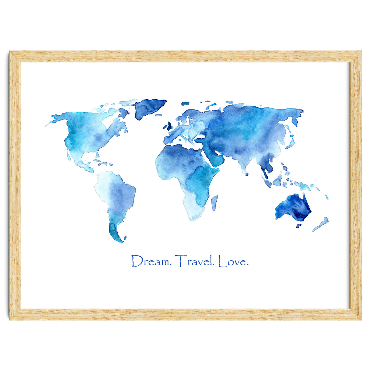 Dream. Travel. Love || watercolor