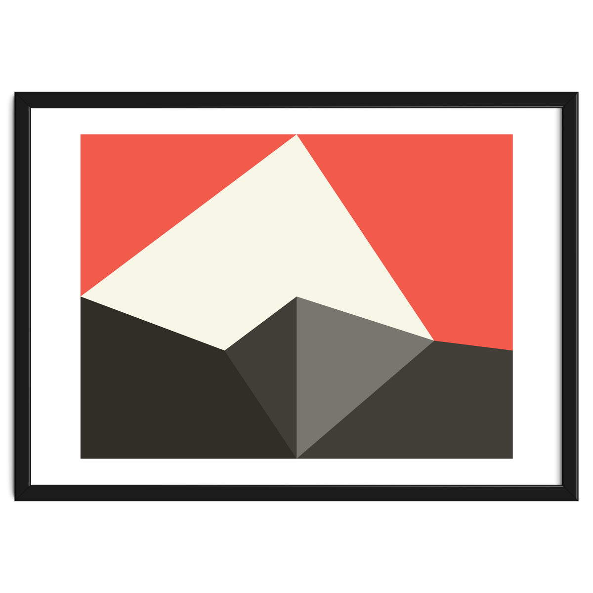 Geometric Shapes No. 77 - pink & grey