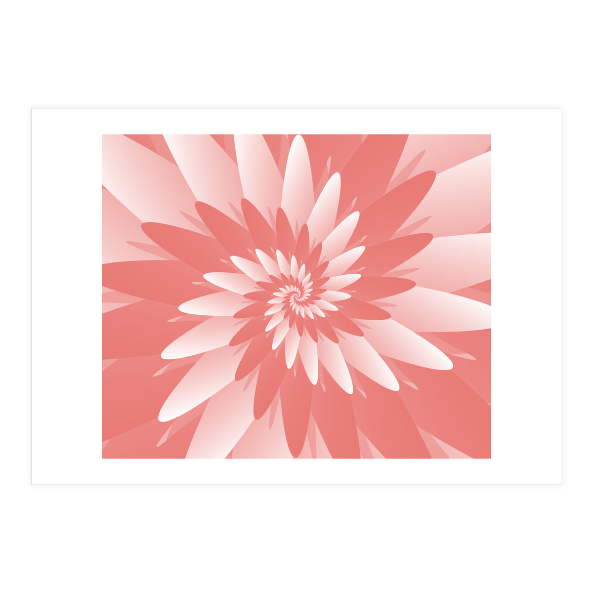 Flower Pattern Spiral  (Print Only)