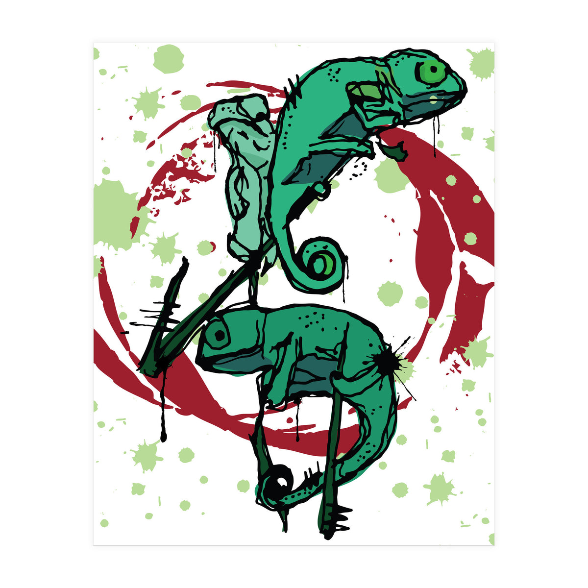 Lizards sketch (Print Only)