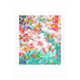 Painted Joy | Abstract Botanical Floral Nature Painting | Spring Meadow Garden (Print Only) thumbnail
