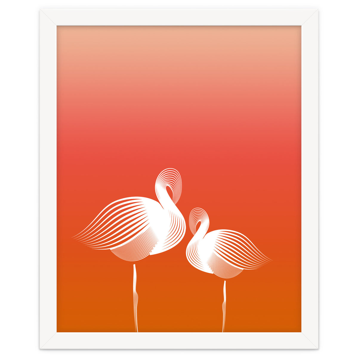 Meditating Flamingos