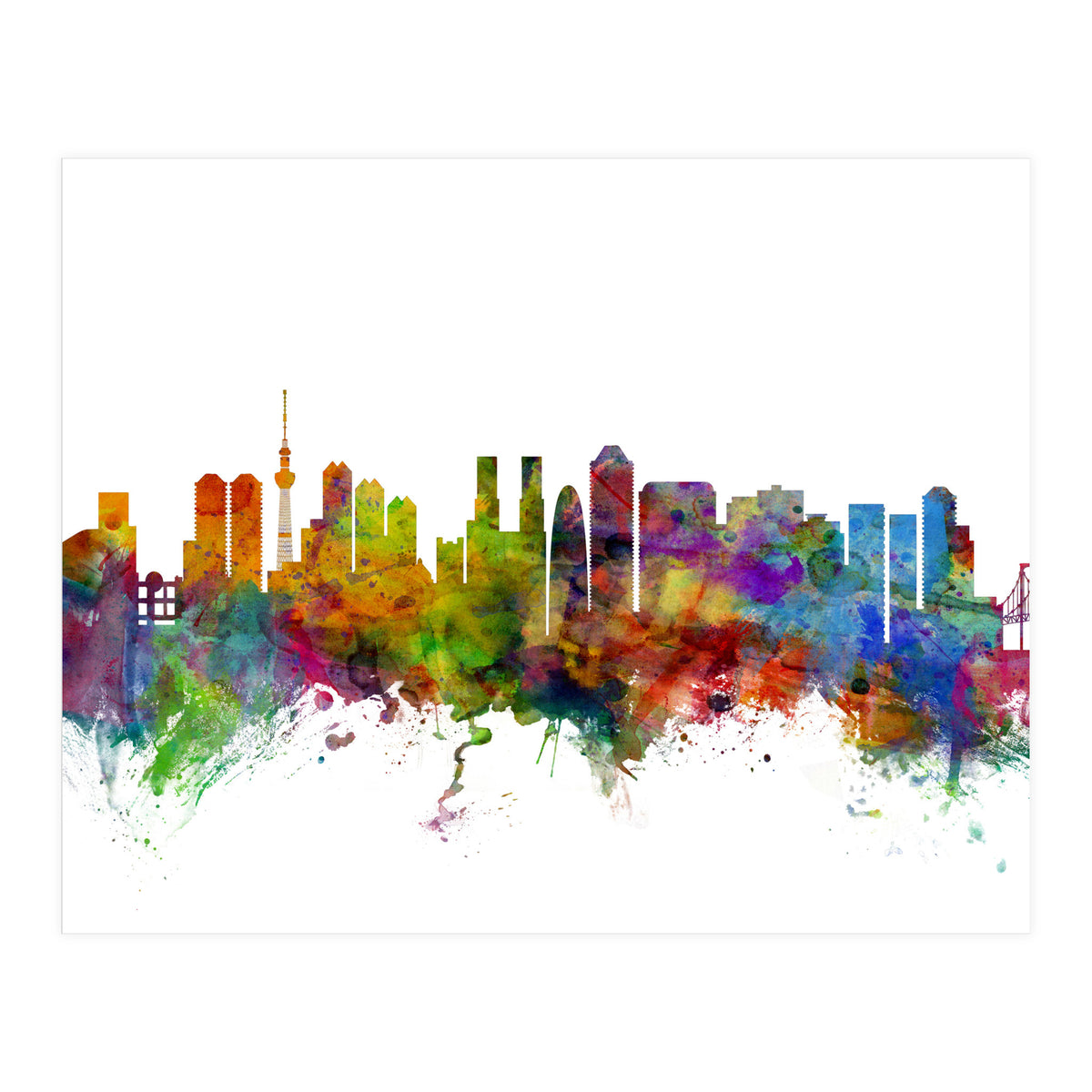 Tokyo Japan Skyline (Print Only)