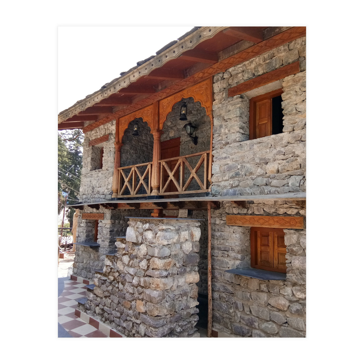 Architecture - Exposed Stone House (Print Only)