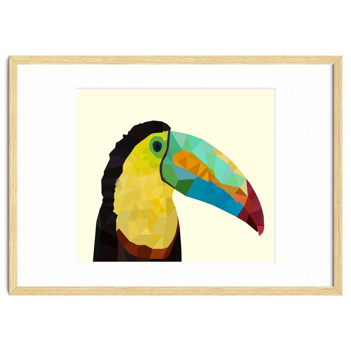 Toucan Bird Low Poly Art
