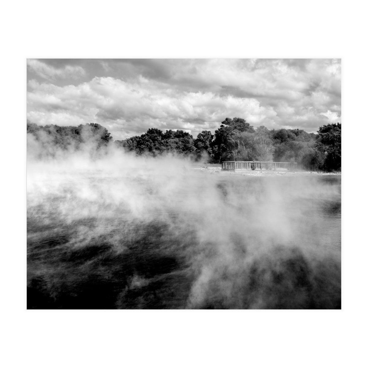Vapors in Rotorua, New Zealand Art Print (Print Only)