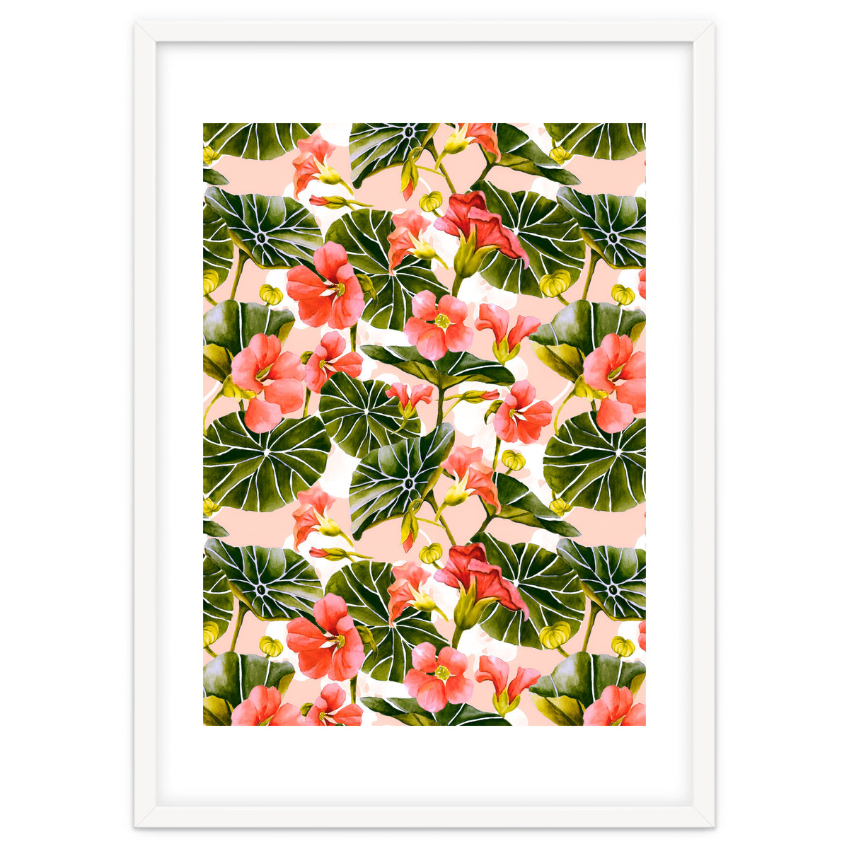 Nasturtiums watercolor 03