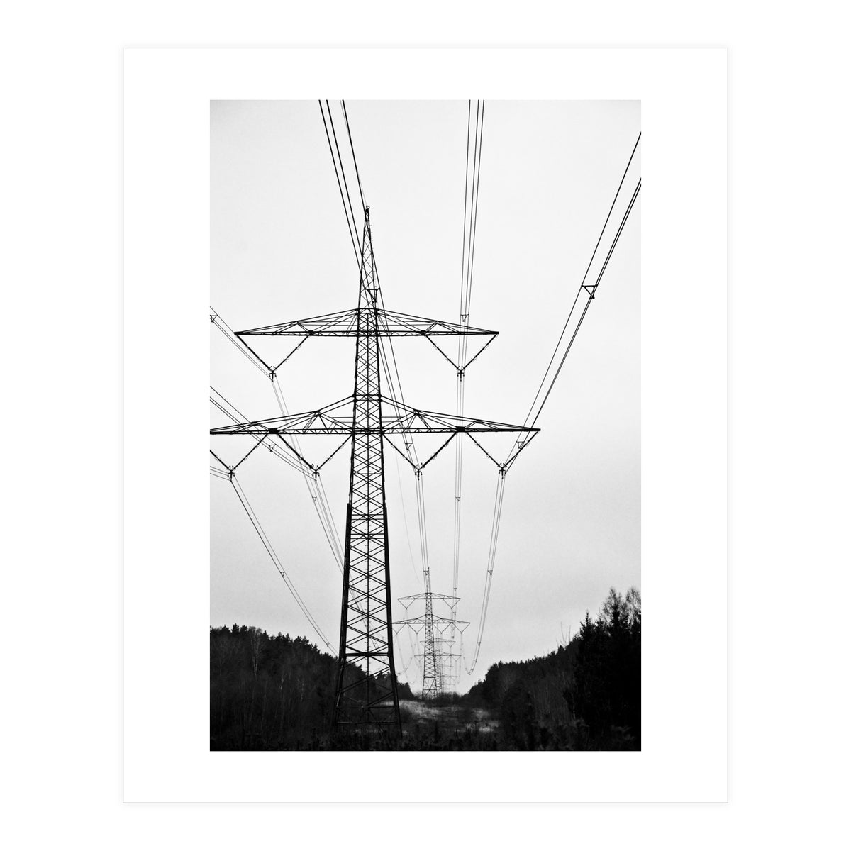 Pylon Landscape, Urban Germany (Print Only)