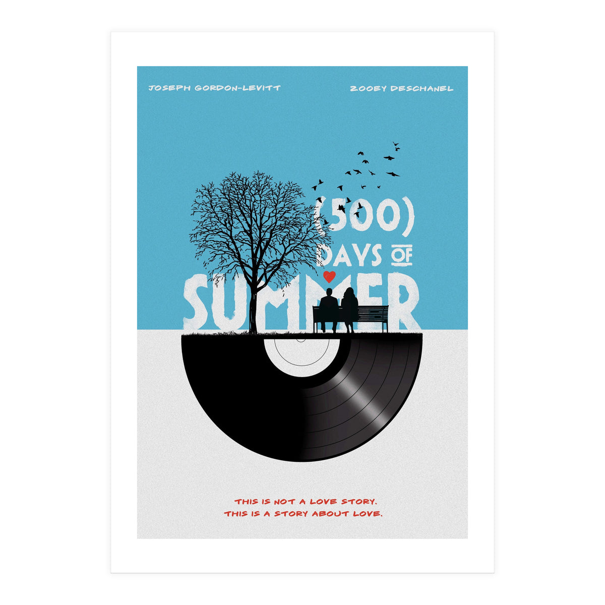500 days of summer movie poster (Print Only)