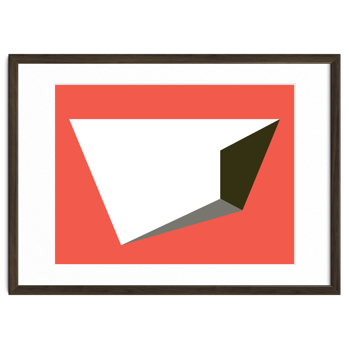 Geometric Shapes No. 81 - pink, grey, black & white