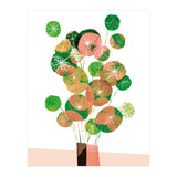 Pilea In Green And Coral (Print Only) thumbnail