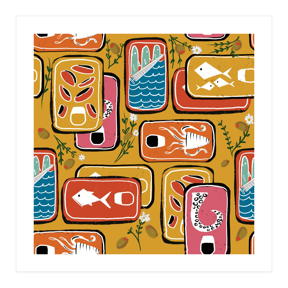 Canned Goods Yellow (Print Only)