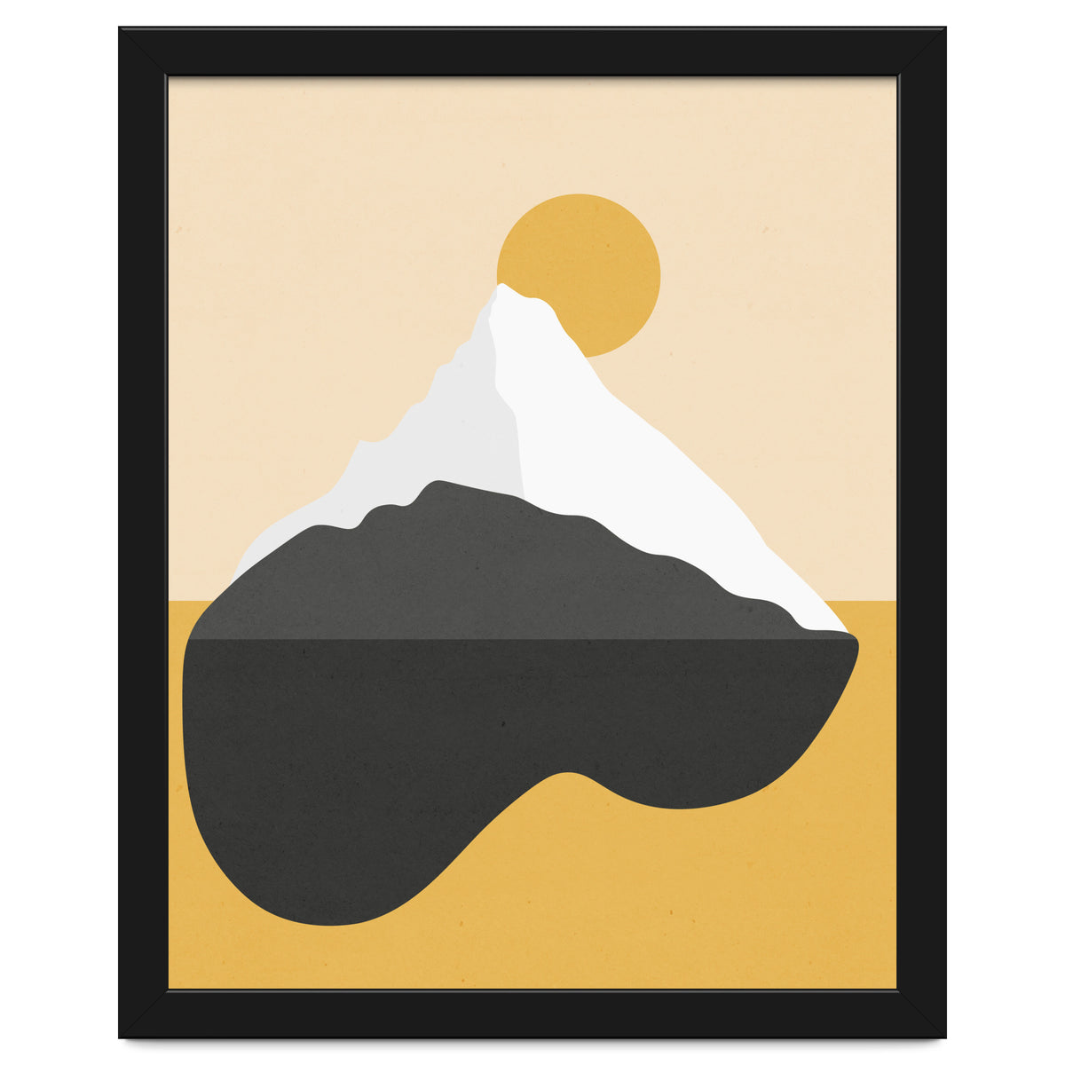 Abstract Mountain - Golden Desert
