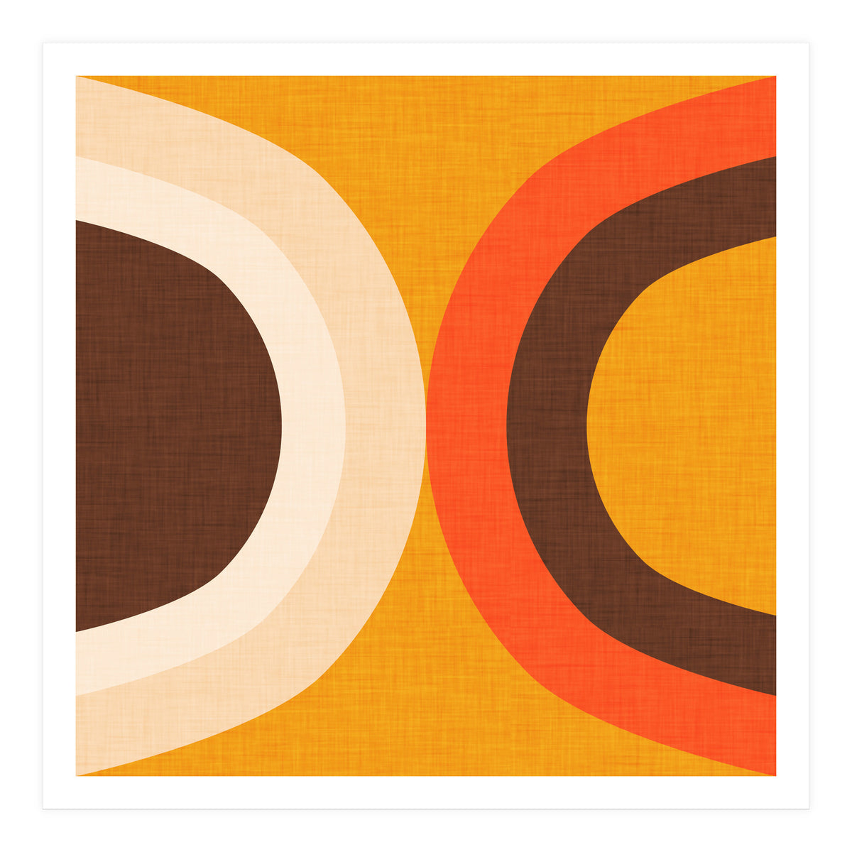 Classic Mid Mod Dot Yellow  (Print Only)