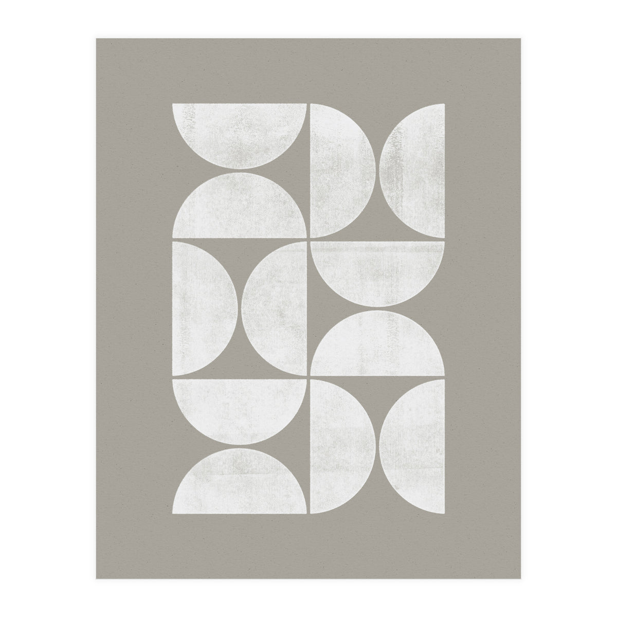 Mid-Century Modern No.17 - Woodblock Print (Print Only)