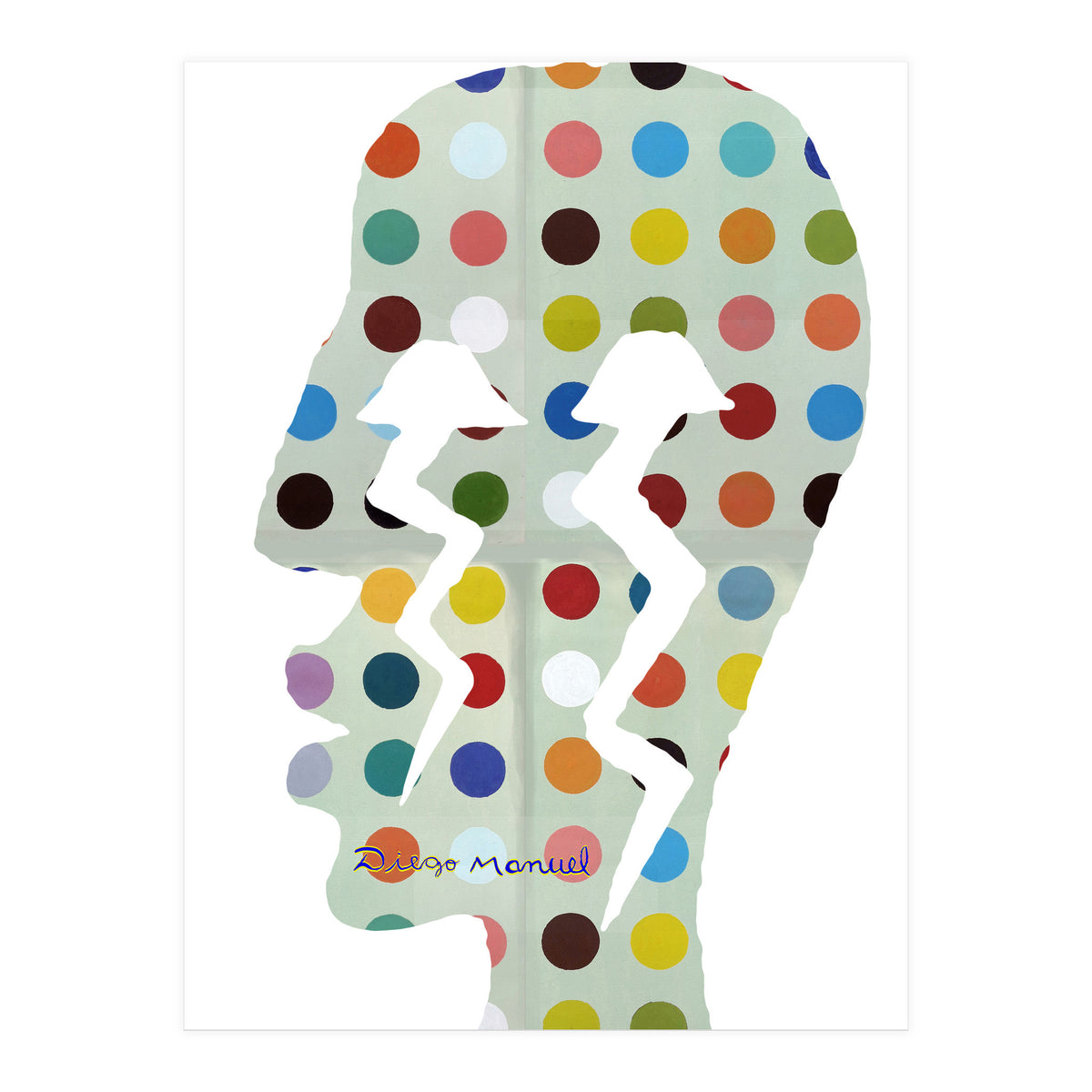 Perfil Con Rayos 8  (Print Only)