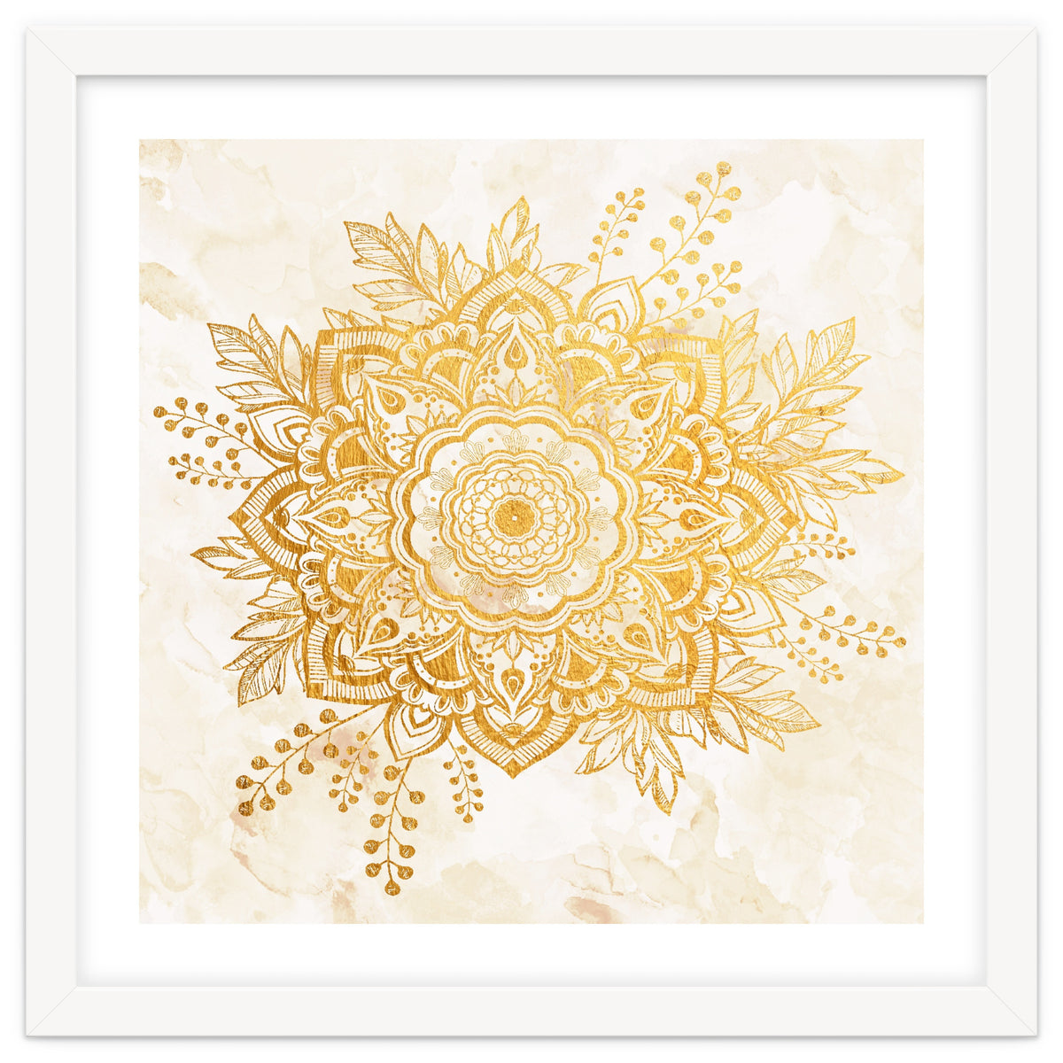 Queen Starring of Mandala-Gold Sunflower II