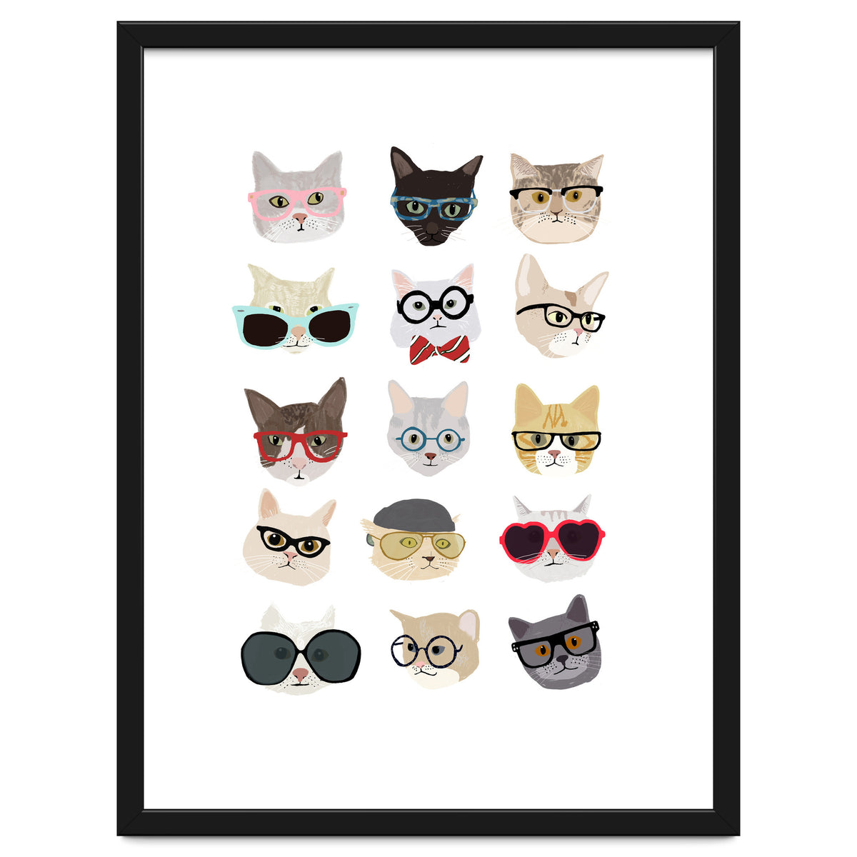 Cats in Glasses