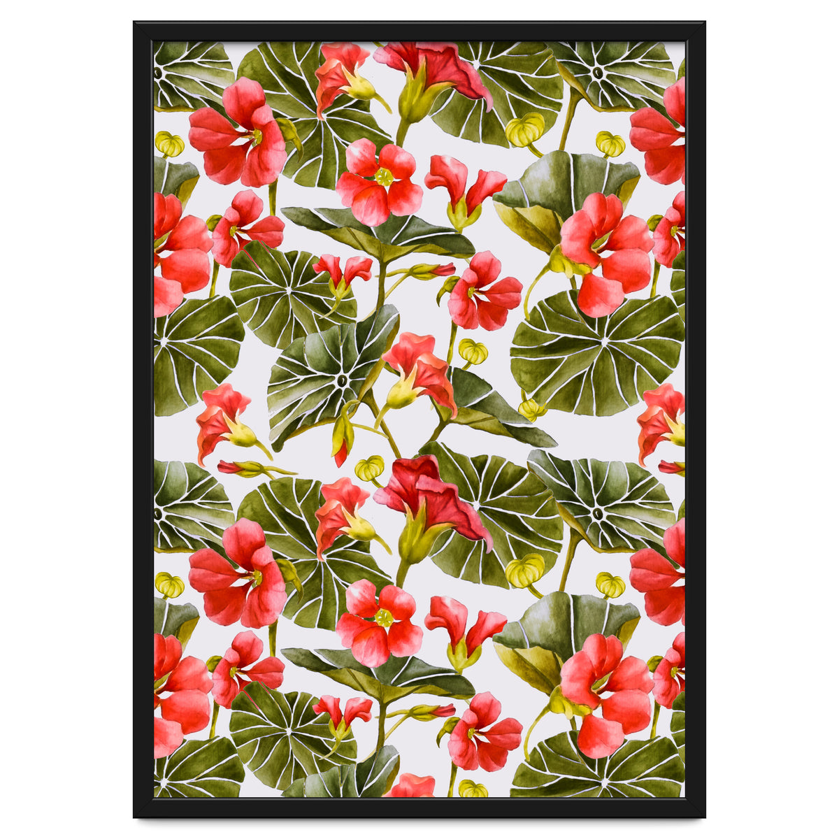 Nasturtiums watercolor 02