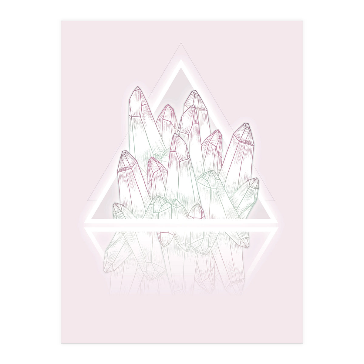 Crystals Pink (Print Only)