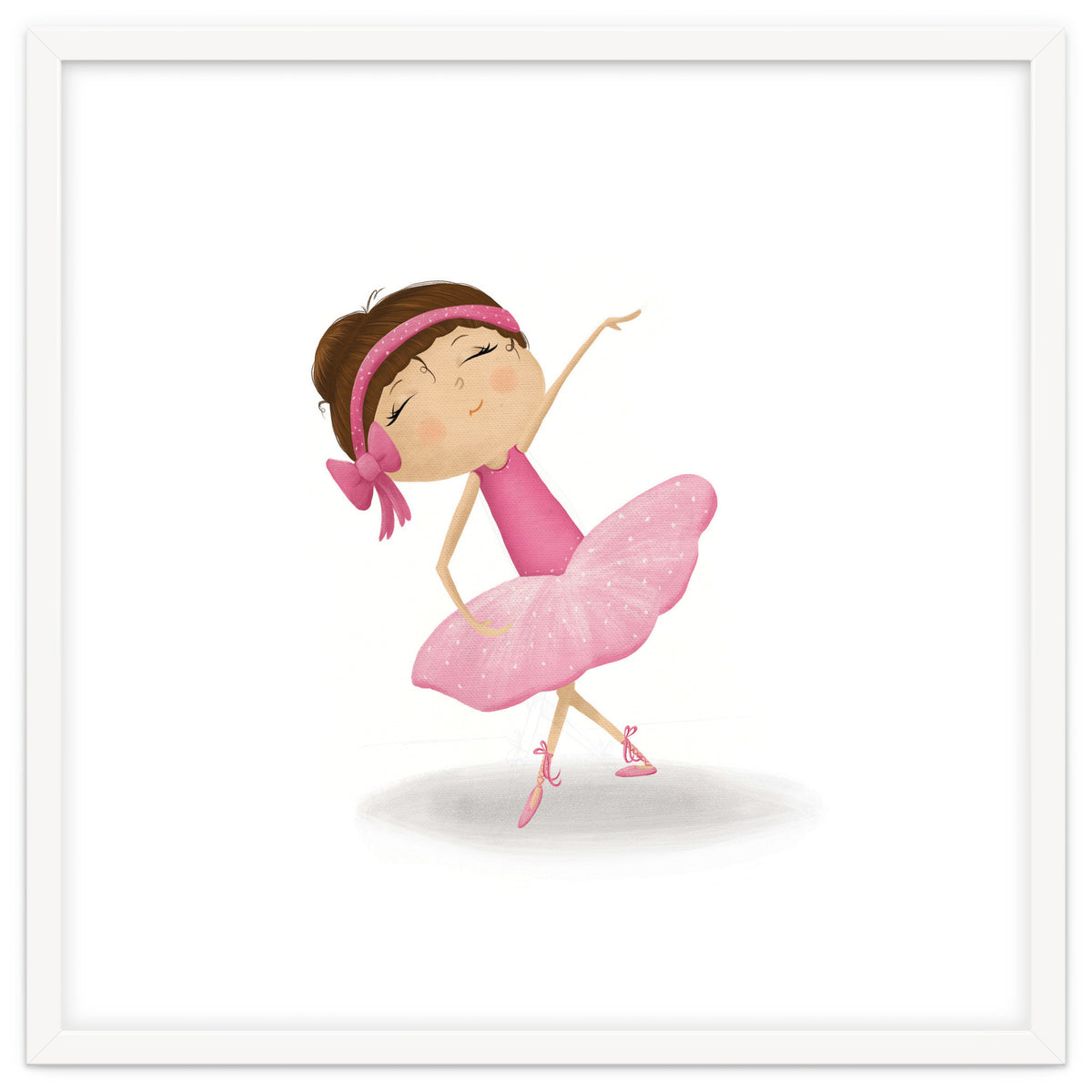 Adorable Plie Ballerina Nursery Print