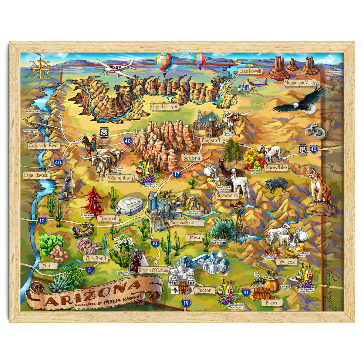 Arizona Illustrated Map