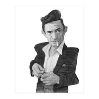 Johnny Cash Portrait (Print Only)